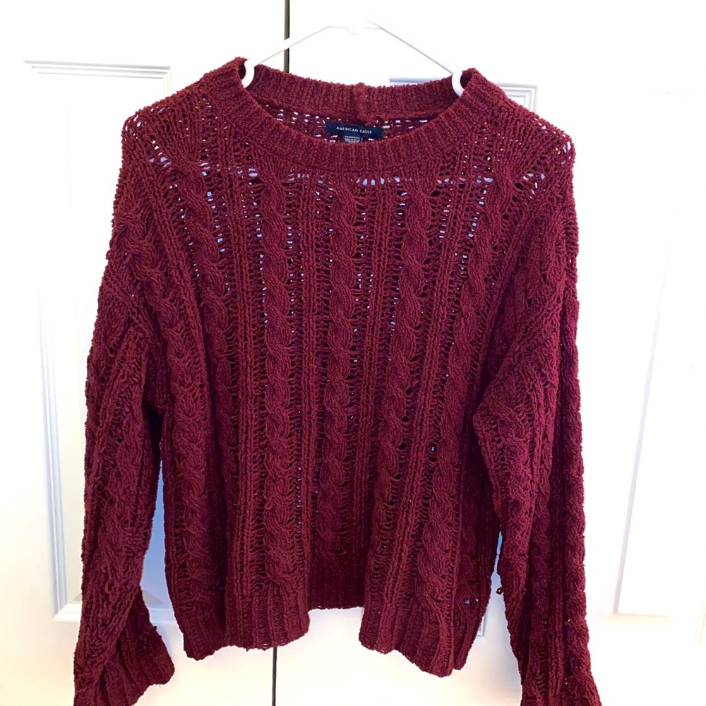 AE Maroon Knit Sweater
